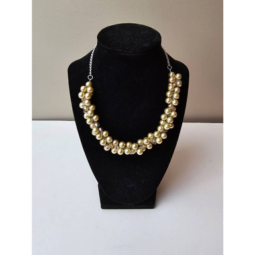 Gold pearl necklace - Picture 2 of 6